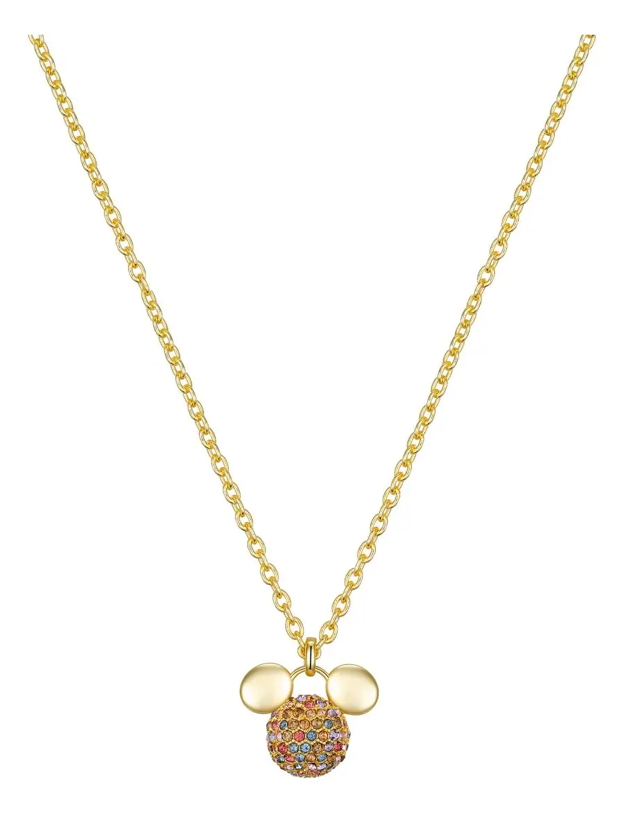 Подвеска-кулон с кристаллами Микки Маус Fireball Disney — изображение 1 из 6, оттенок золото