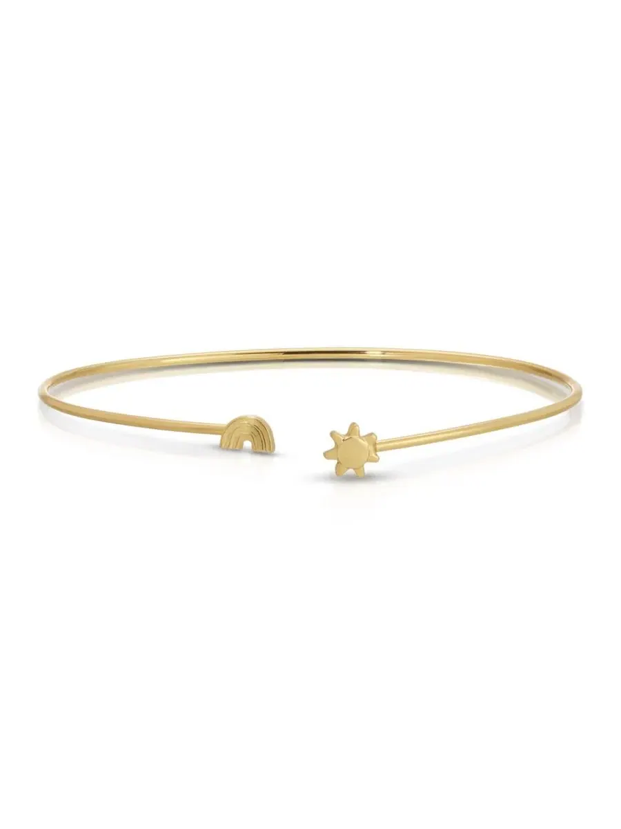 Браслет-манжета с солнцем и радугой Connection Cuff LUCKY FEATHER — изображение 1 из 2, оттенок нет цвета