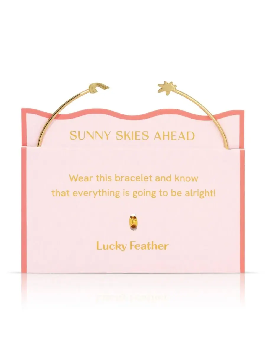 Браслет-манжета с солнцем и радугой Connection Cuff LUCKY FEATHER — изображение 2 из 2, оттенок нет цвета