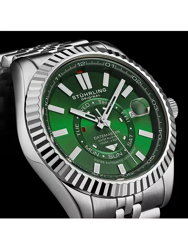 Мужские швейцарские автоматические часы Datemaster II из нержавеющей стали, корпус 42 мм — изображение 3 из 4