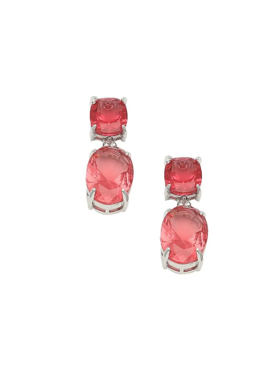 Серьги-подвески Lady Drop SOHI — изображение 1 из 5, оттенок красный