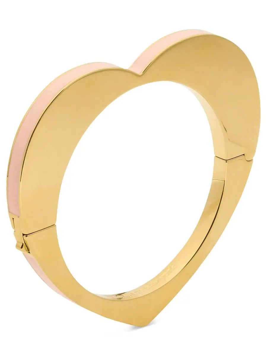 Браслет-сердце из смешанных металлов с кристаллами kate spade new york — изображение 2 из 2, оттенок розовый