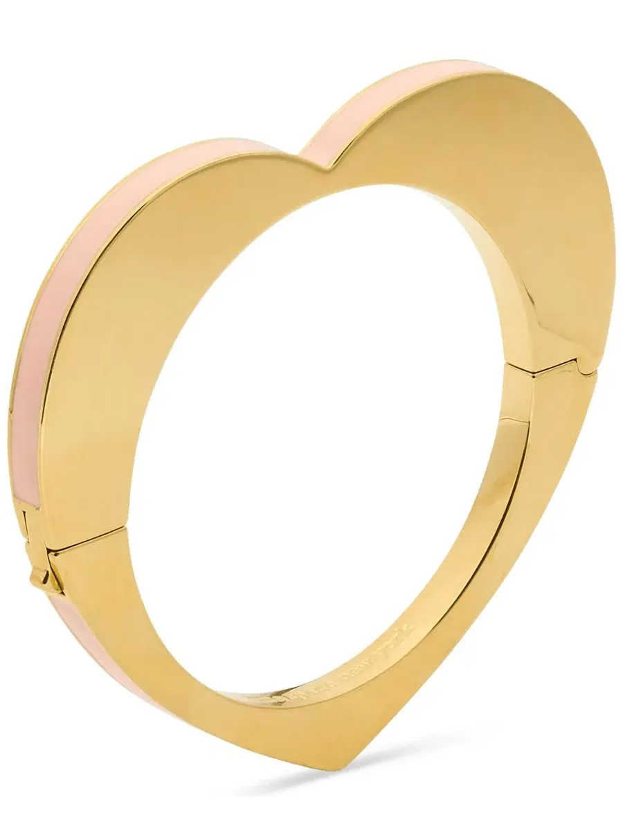 Браслет-сердце с двусторонним дизайном и кристаллами kate spade new york — изображение 2 из 2, оттенок желтый