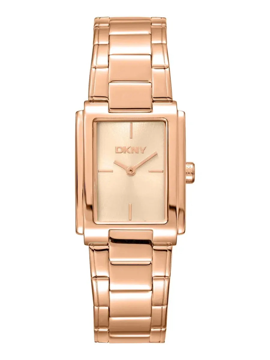 Женские часы с розовым золотом, 23 x 30 мм DKNY — изображение 1 из 3, оттенок розовый золотистый