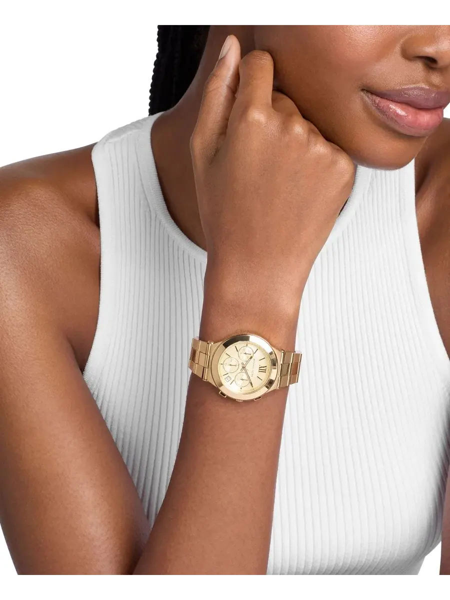 Женские часы Billie Quartz Chronograph Gold Stainless Steel Michael Kors — изображение 4 из 6, оттенок золото