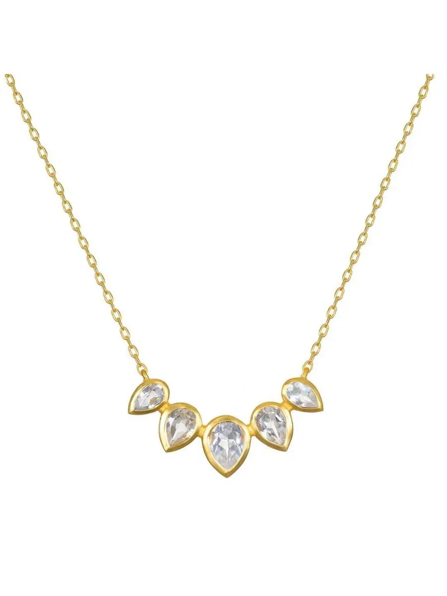 Начните с колье Clarity Topaz Lotus Petal Satya Jewelry — изображение 1 из 3, оттенок нет цвета