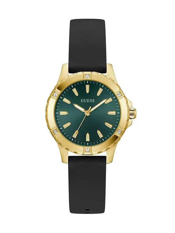 Женские аналоговые часы черного золота, 35 мм Guess