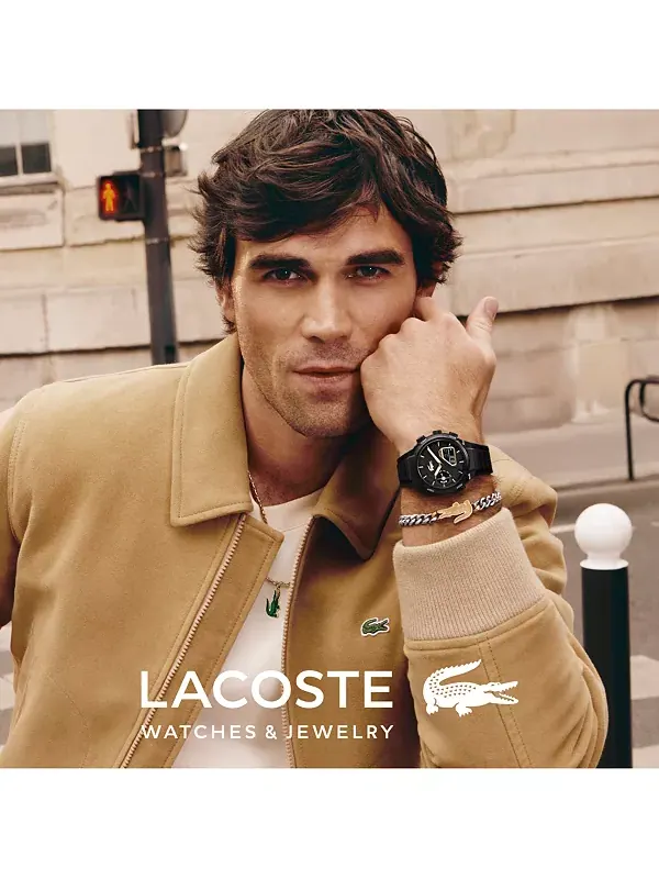 Мужские часы LC33 с черным силиконовым ремешком, 44,8 мм Lacoste — изображение 3 из 4, оттенок черный