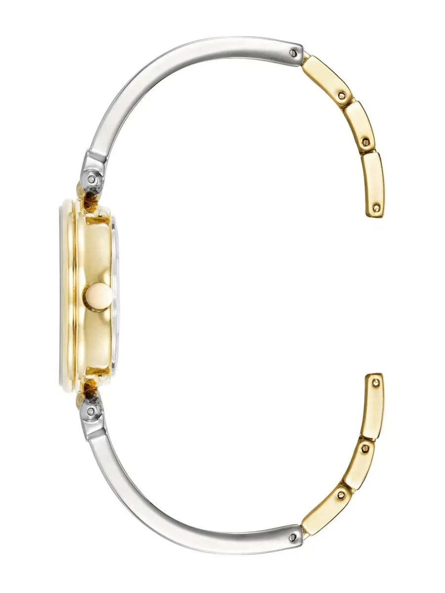 Женские наручные часы с бриллиантом и эмалевым браслетом Anne Klein — изображение 3 из 3, оттенок золотистый