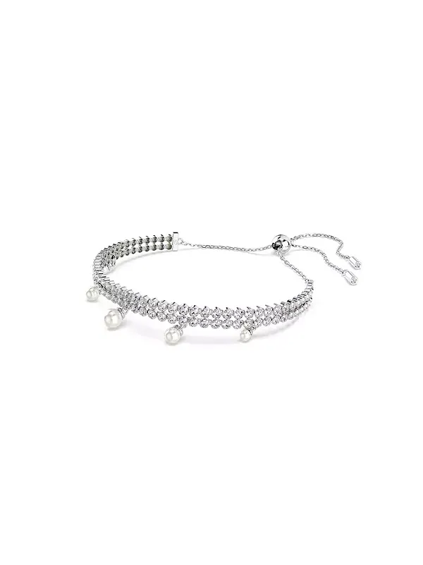 Браслет Ariana grande x с круглым огранкой и белым родиевым покрытием Swarovski — изображение 2 из 4, оттенок белый