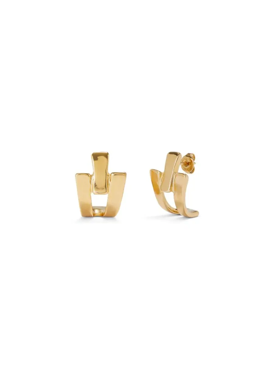 Серьги из металлического сплава Unode50 — изображение 1 из 4, оттенок золото