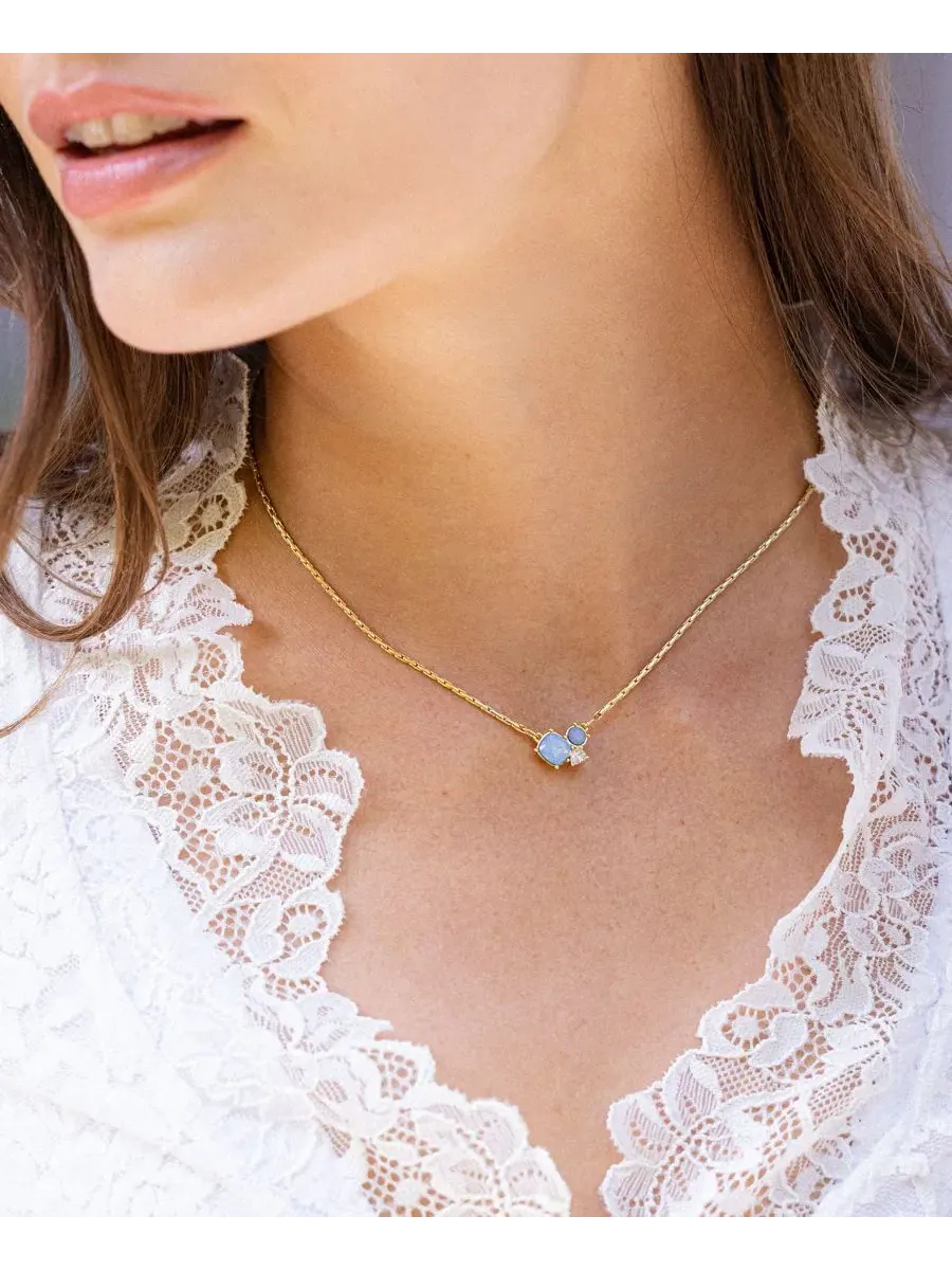 Колье с опалом Victoria Opal Necklace brook & york — изображение 3 из 3, оттенок золото