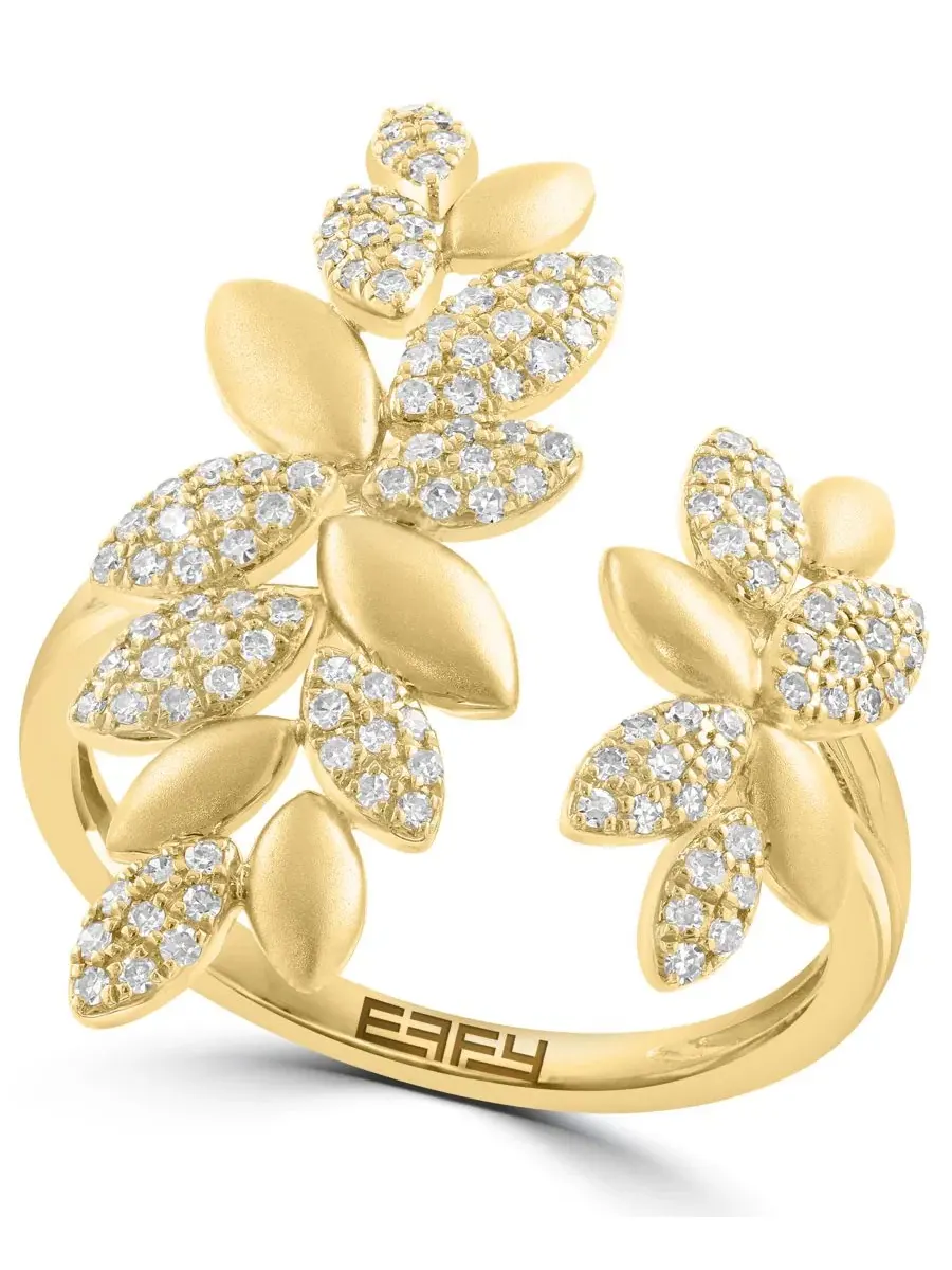 Кольцо с бриллиантами 1/3 ct. t.w. в 14-каратном желтом золоте EFFY Collection — изображение 1 из 4