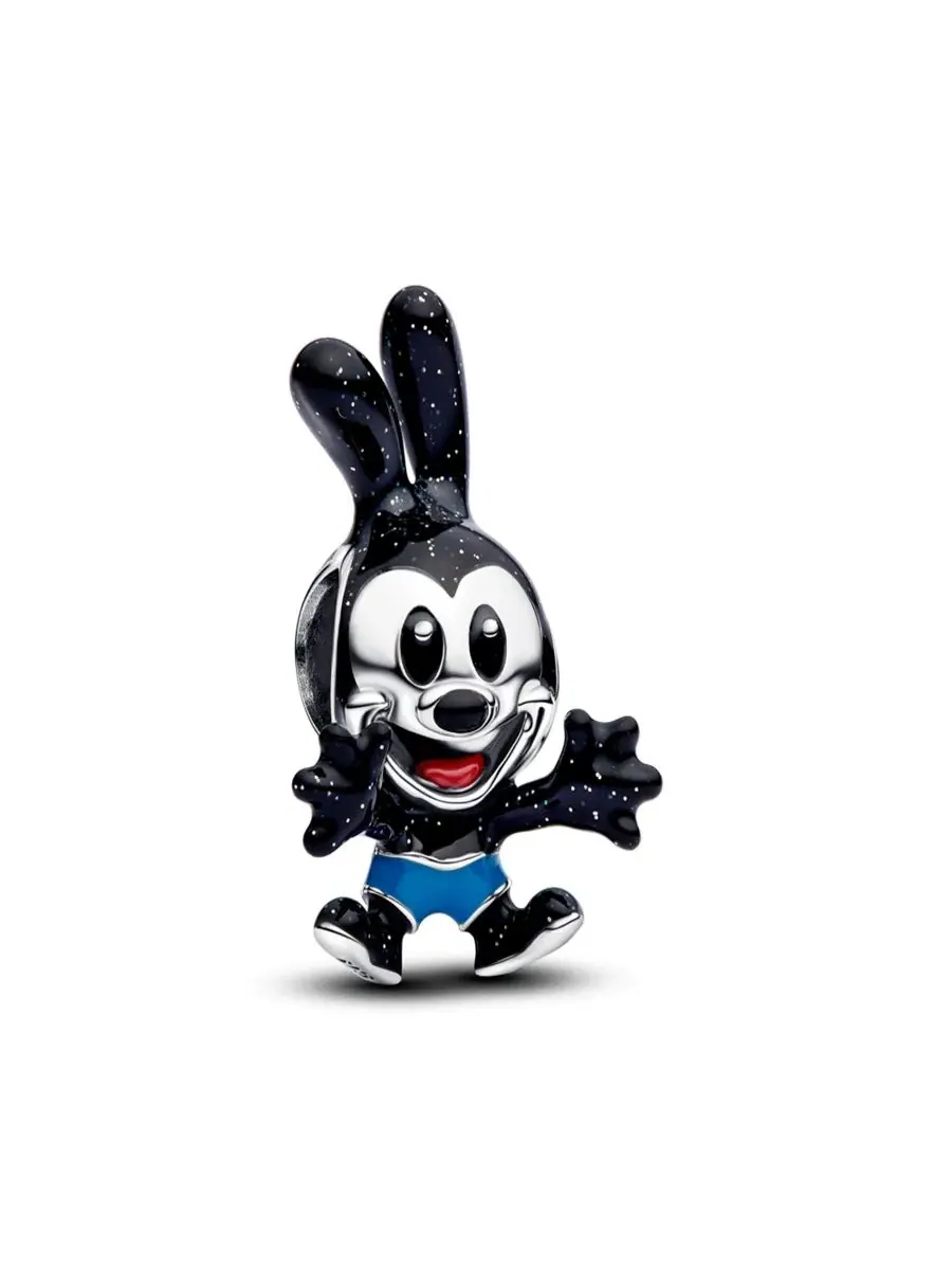 Подвеска Sterling Silver Disney Oswald The Lucky Rabbit Pandora — изображение 1 из 3, оттенок черный