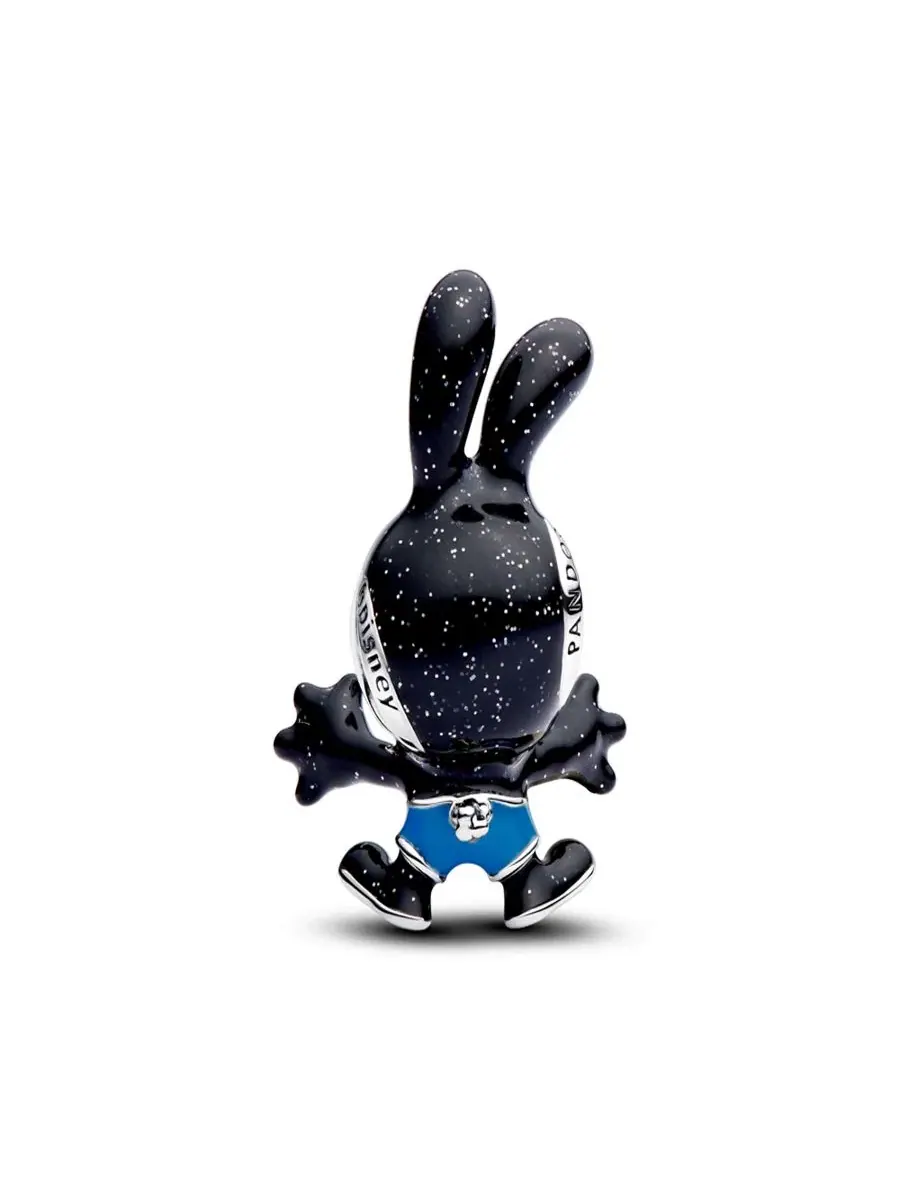 Подвеска Sterling Silver Disney Oswald The Lucky Rabbit Pandora — изображение 2 из 3, оттенок черный