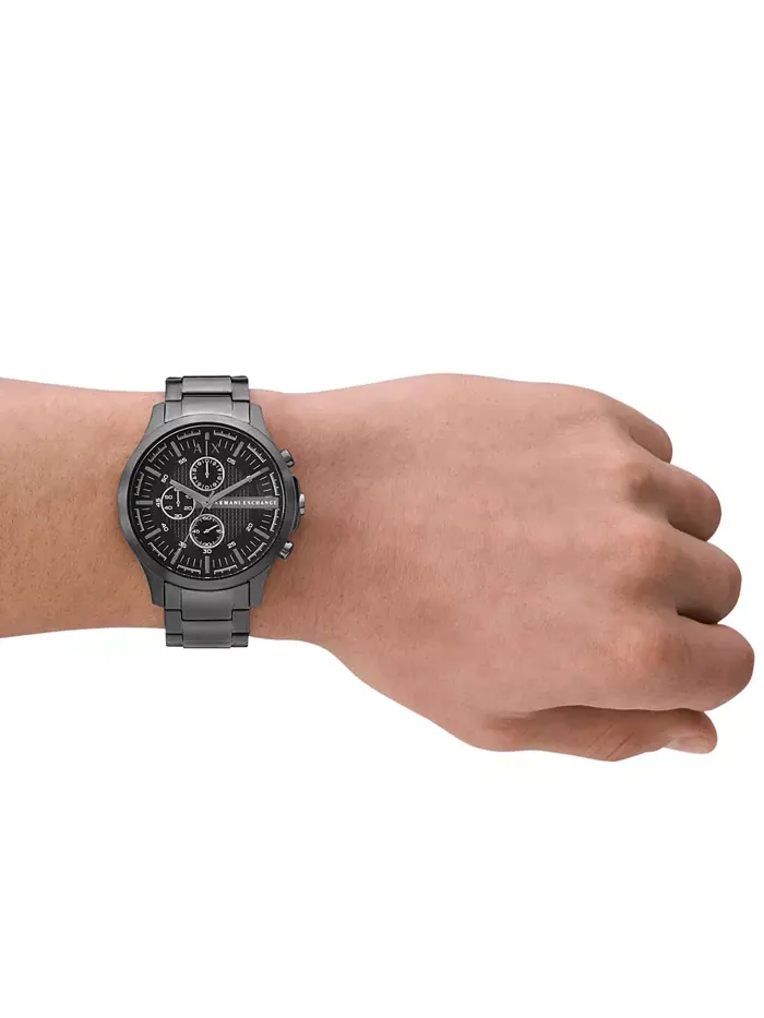 Мужские хронографные часы из нержавеющей стали Gunmetal, 46 мм A|X Armani Exchange — изображение 6 из 6