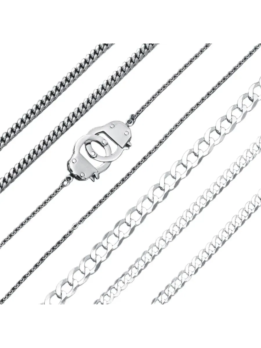 Мужской браслет-цепь 8 мм из стерлингового серебра .925, 9 дюймов Bling Jewelry — изображение 3 из 3, оттенок серебряный