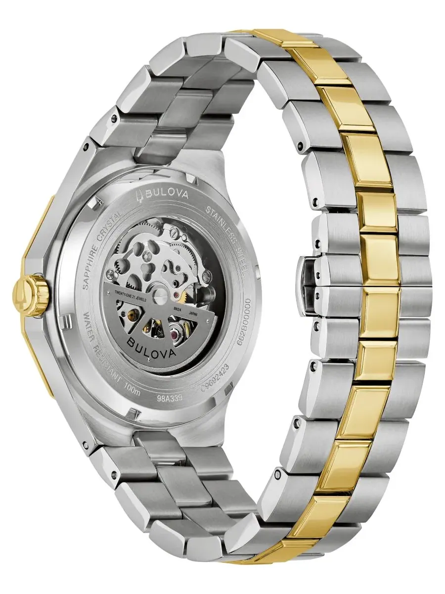 Мужские автоматические часы Prestige с браслетом из стали двух цветов 42 мм Bulova — изображение 3 из 3, оттенок мульти