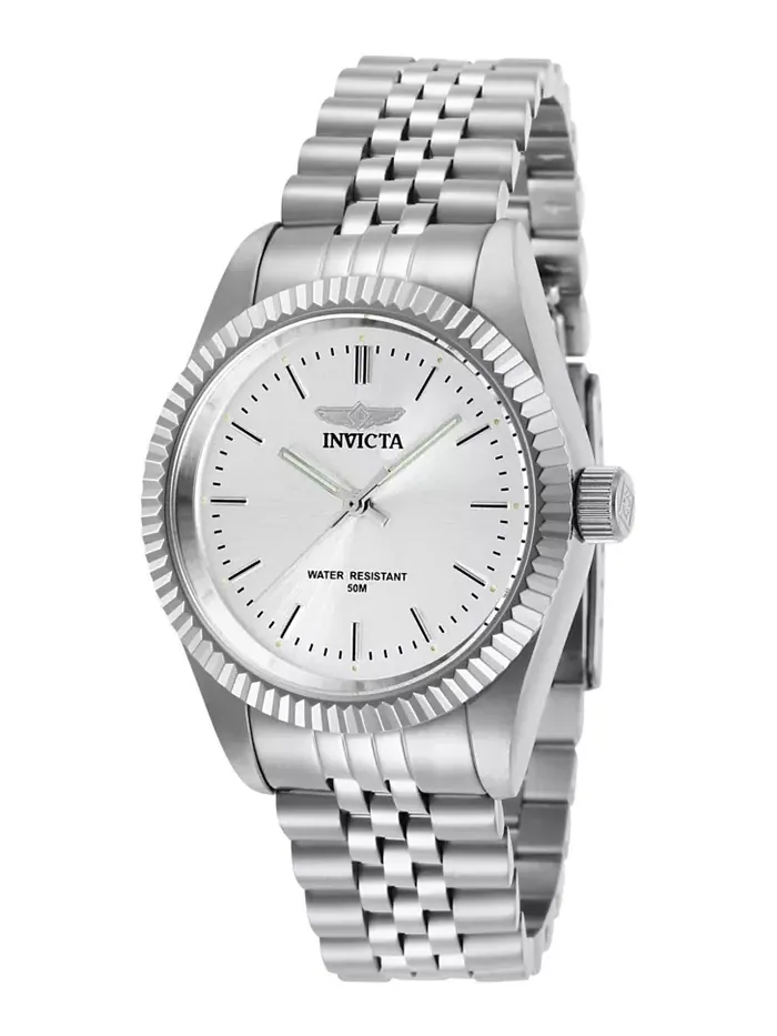 Женские часы 29396 Specialty Quartz с серебристым циферблатом и тремя стрелками Invicta