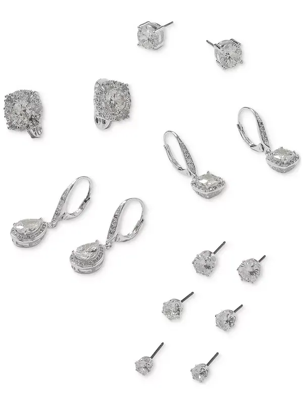 Серьги-Подвески с кристаллами паве Anne Klein — изображение 3 из 3, оттенок золото