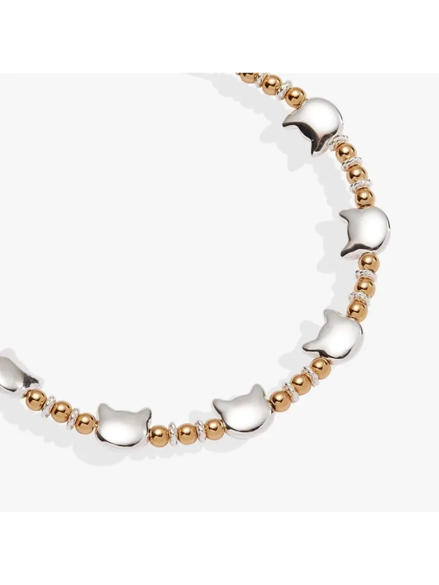 Браслет с бусинами в виде кошки Alex And Ani — изображение 2 из 3, оттенок нет цвета