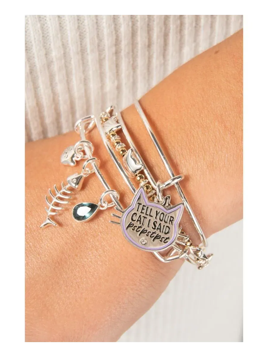 Браслет с бусинами в виде кошки Alex And Ani — изображение 3 из 3, оттенок нет цвета