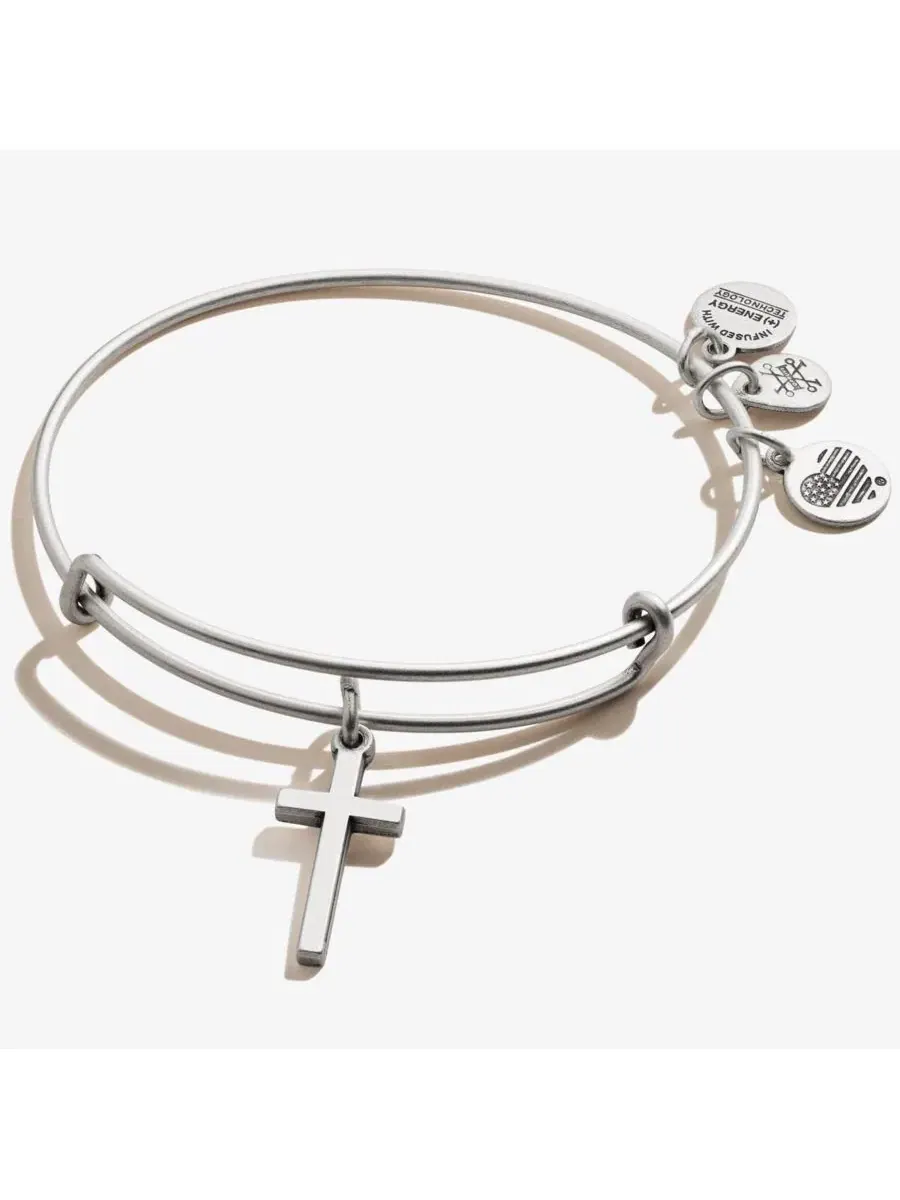 Браслет с подвеской в виде креста Alex And Ani — изображение 1 из 3, оттенок нет цвета