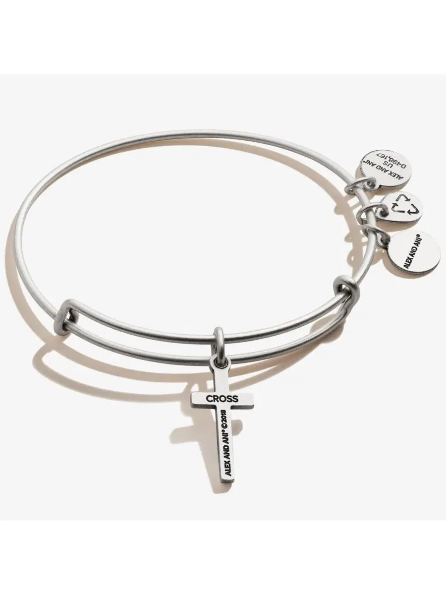 Браслет с подвеской в виде креста Alex And Ani — изображение 2 из 3, оттенок нет цвета