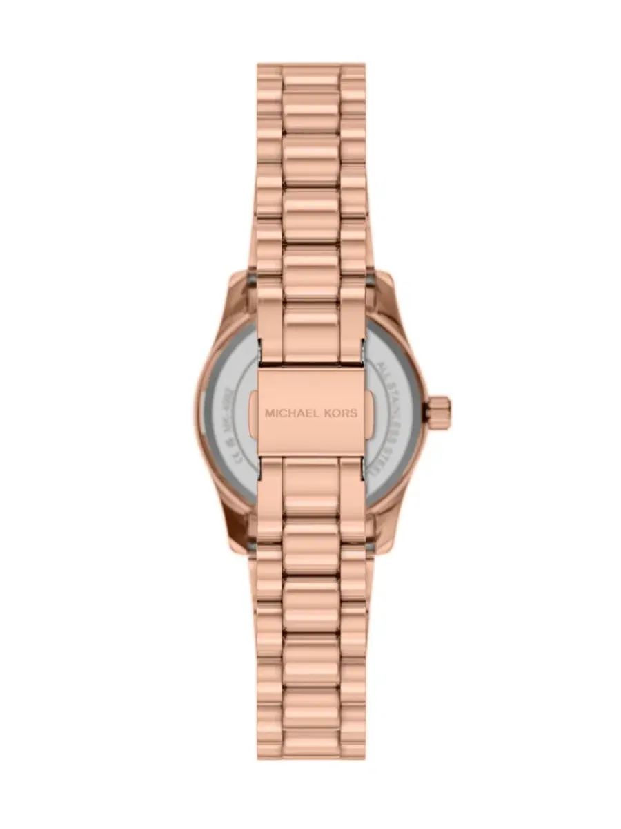 Женский набор часов и украшений Michael Kors Lexington, 26 мм — изображение 2 из 9, оттенок розовый золотистый