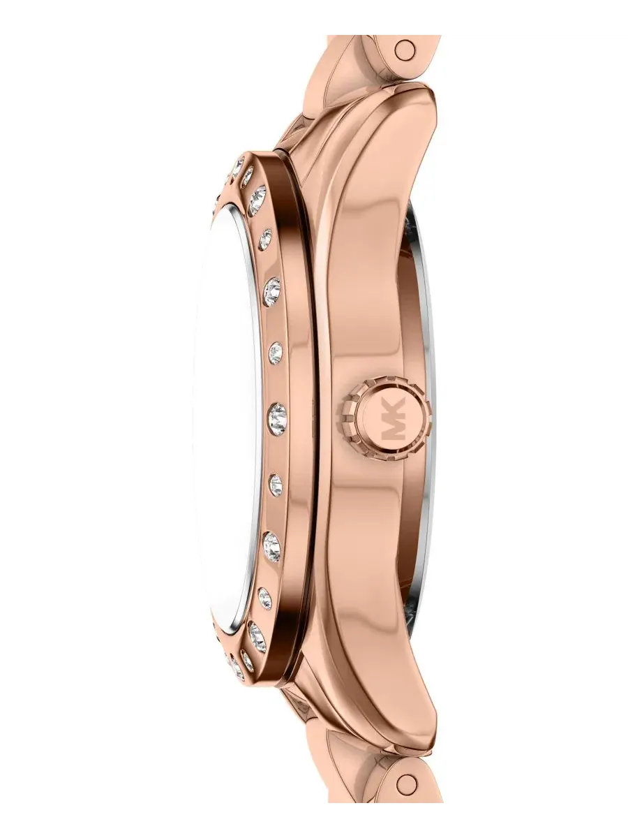 Женский набор часов и украшений Michael Kors Lexington, 26 мм — изображение 3 из 9, оттенок розовый золотистый