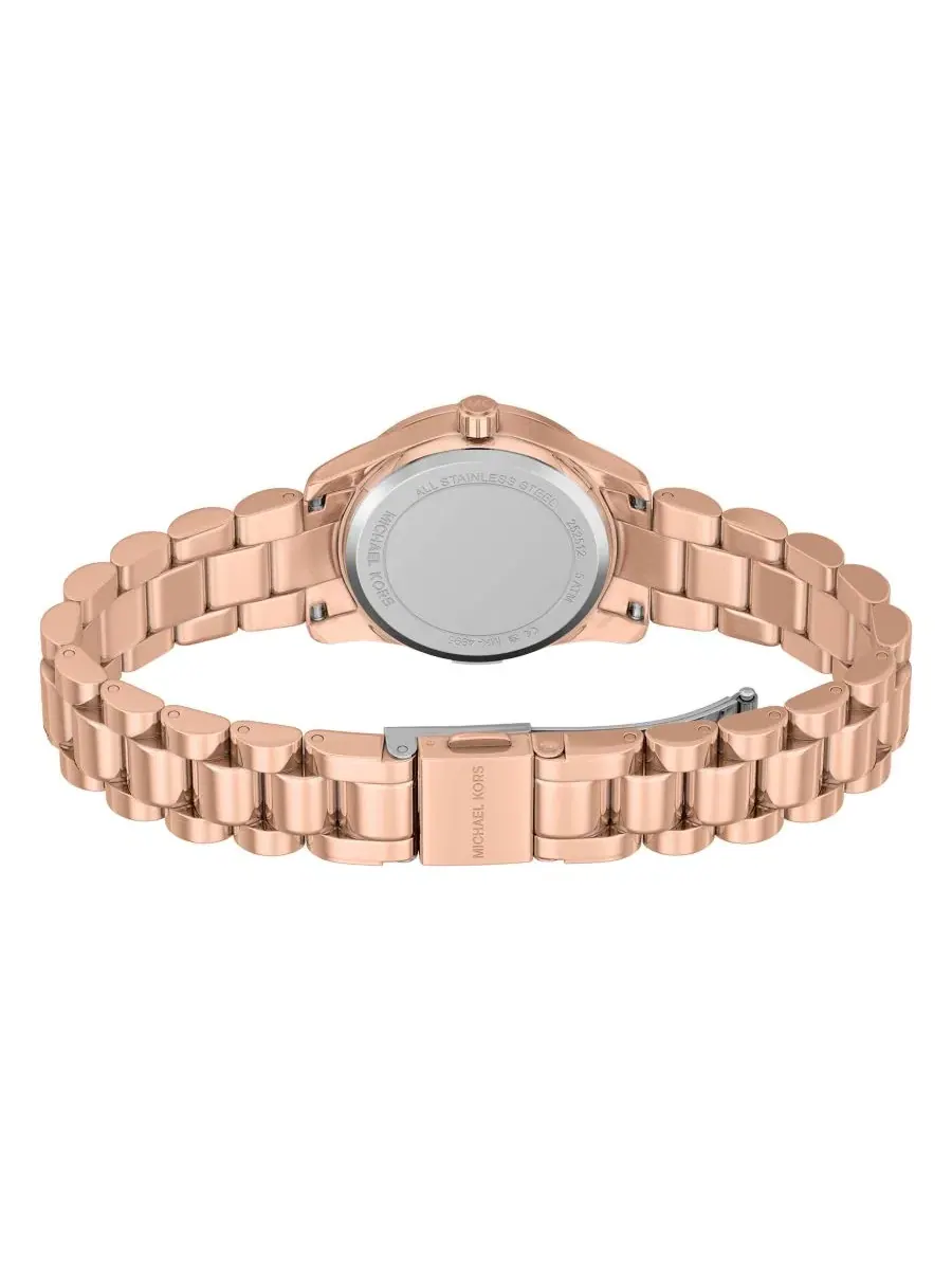 Женский набор часов и украшений Michael Kors Lexington, 26 мм — изображение 4 из 9, оттенок розовый золотистый