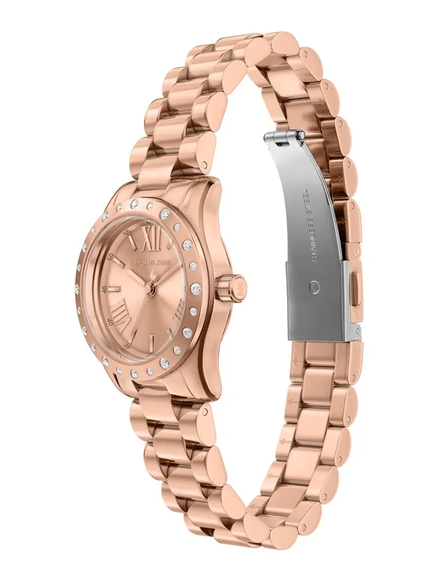 Женский набор часов и украшений Michael Kors Lexington, 26 мм — изображение 5 из 9, оттенок розовый золотистый