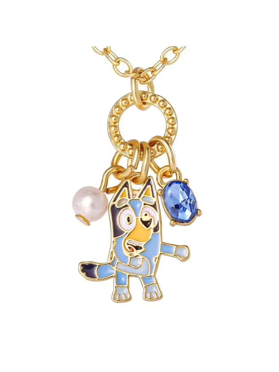 Кулон с подвесками Bluey, 41 см, с цепочкой 46 см — изображение 6 из 6, оттенок золото