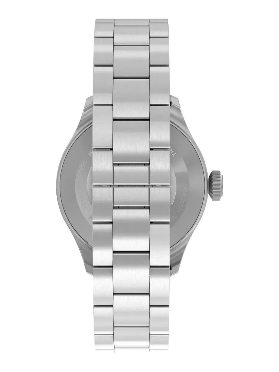 Мужские часы Timex Waterbury Ace, кварцевые, с серебристым циферблатом, 41 мм — изображение 3 из 6, оттенок серебряный