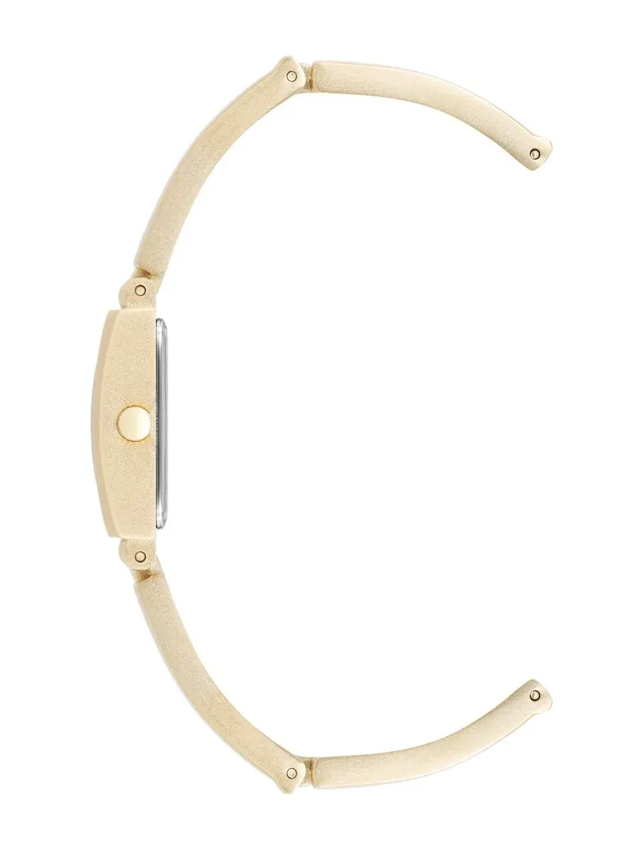 Женские часы с прямоугольным корпусом, золотистый сплав, модель Anne Klein — изображение 3 из 3, оттенок шампань