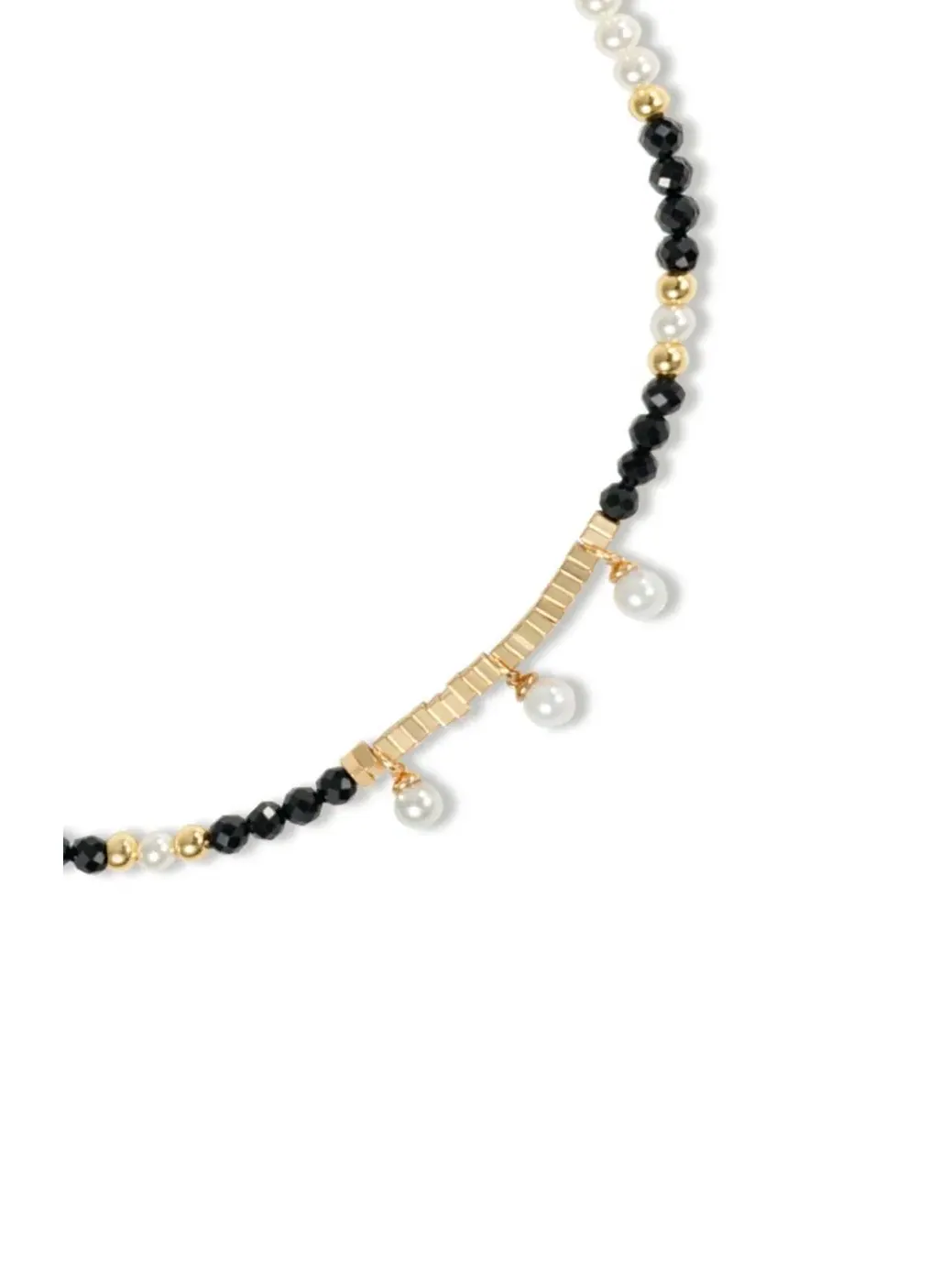 Ожерелье с подвеской Poseidon Necklace RETRO CHIC — изображение 2 из 3, оттенок черный белый золотистый