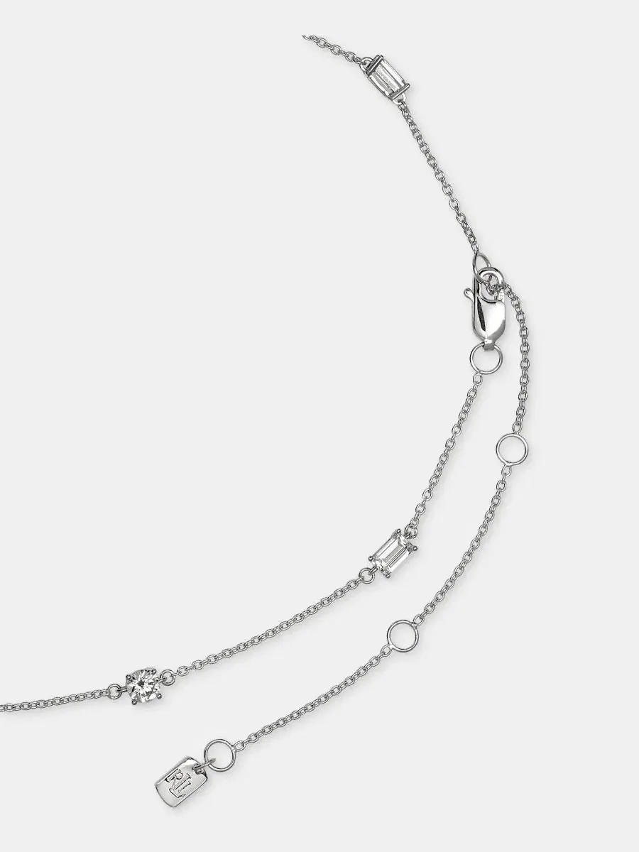 Колье-подвеска с кубическим цирконием из стерлингового серебра Lauren Ralph Lauren — изображение 2 из 6, оттенок серебряный