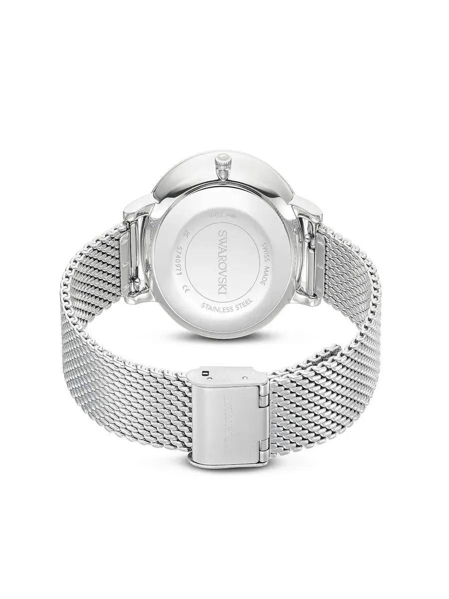 Часы Clarica Swiss Metal Bracelet Watch 35 x 35мм Swarovski — изображение 2 из 6, оттенок серебряный