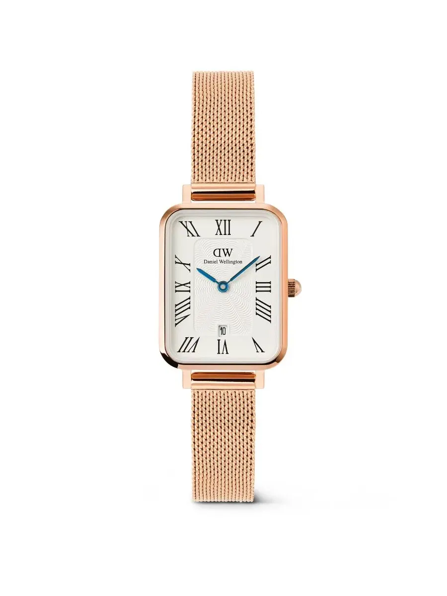 Женские часы Date с браслетом из стали розового золота, 26 мм Daniel Wellington — изображение 1 из 5