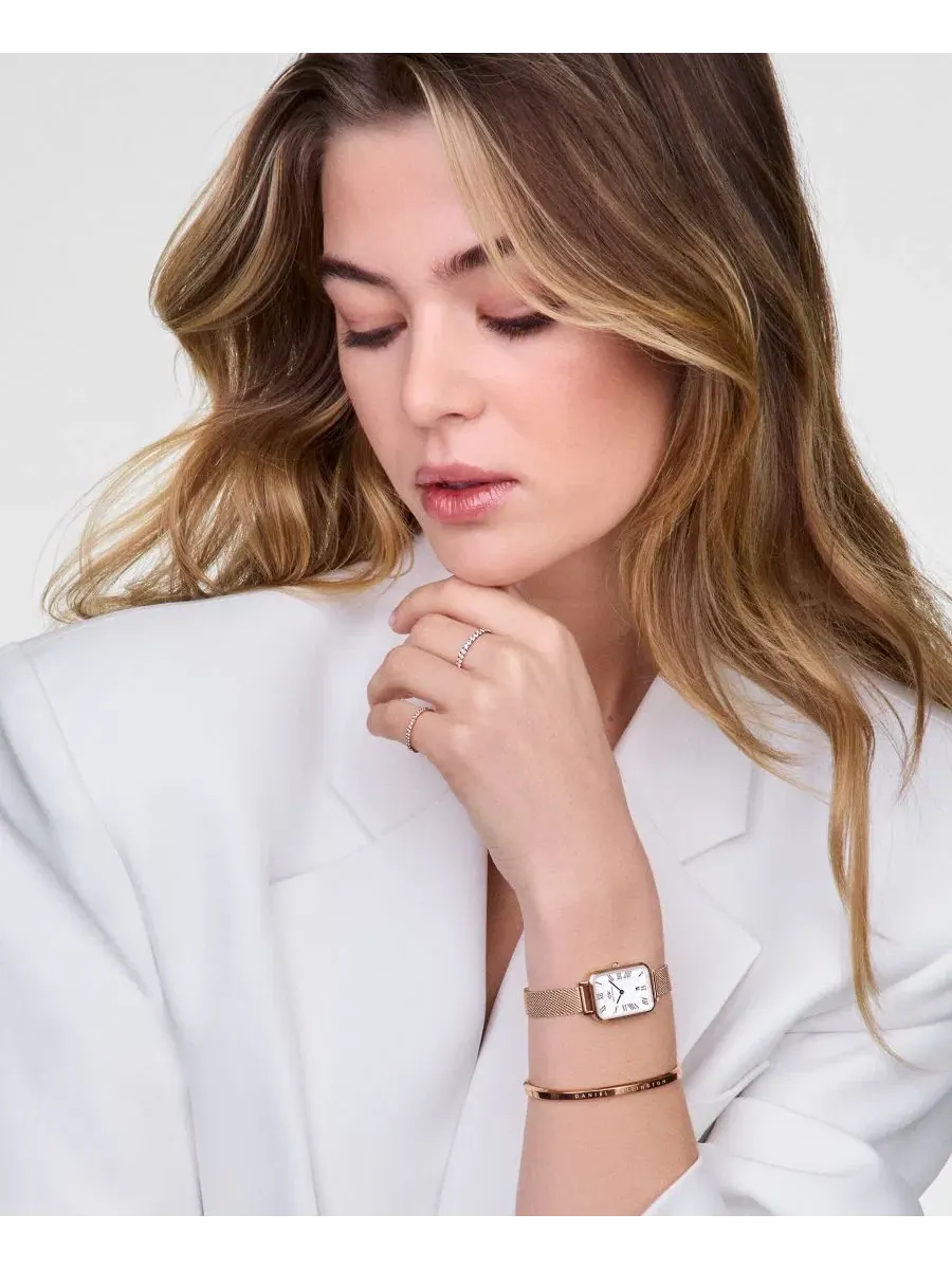 Женские часы Date с браслетом из стали розового золота, 26 мм Daniel Wellington — изображение 5 из 5