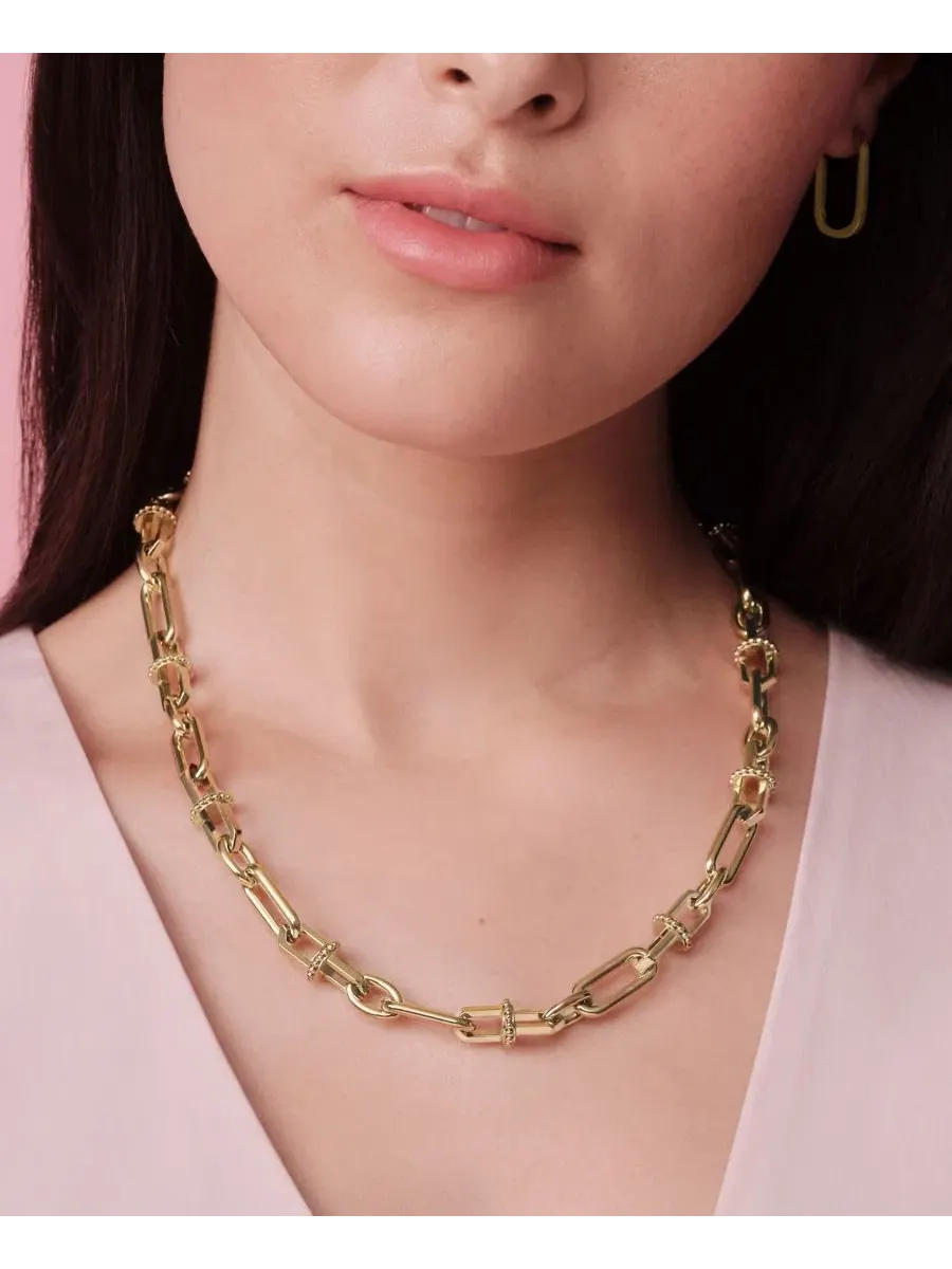 Женское ожерелье с якорным звеном из стали с покрытием золотом Olivia Burton — изображение 4 из 5