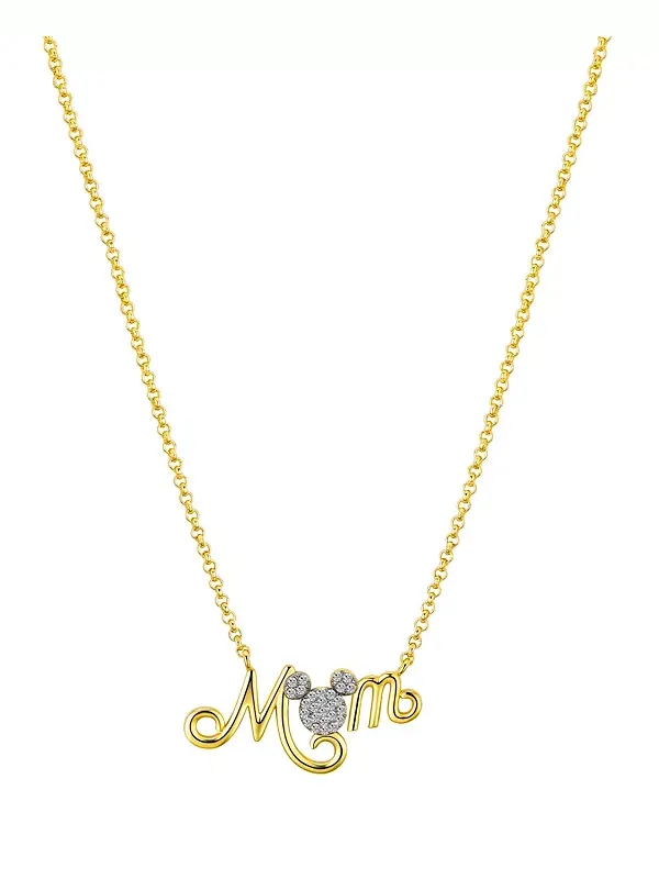 Ожерелье с изображением мамы Микки Мауса из кубического циркония Disney — изображение 1 из 4, оттенок мульти