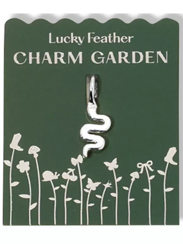 Сад чар - серебро - змея чар Lucky Feather — серебристый