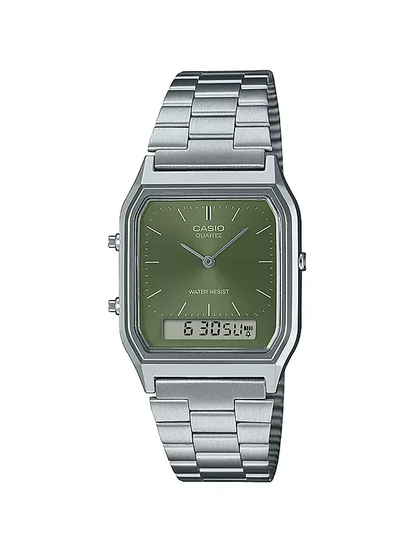 Часы унисекс из нержавеющей стали серебристого цвета, 29,8 мм G-Shock