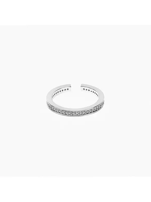 Регулируемое кольцо-кольцо Лизы Bearfruit Jewelry — изображение 1 из 3, оттенок серебряный