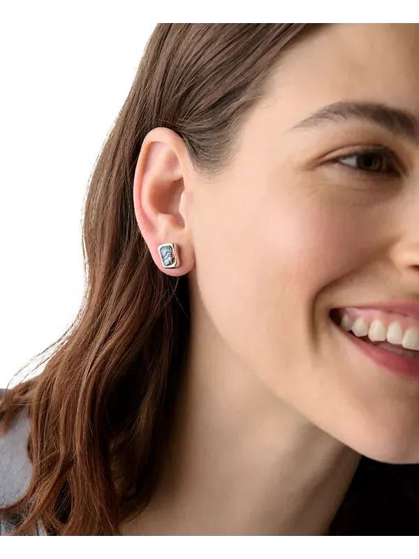 Серьги-Гвоздики с кубическим цирконием Kate Spade New York — изображение 4 из 4, оттенок серебристый