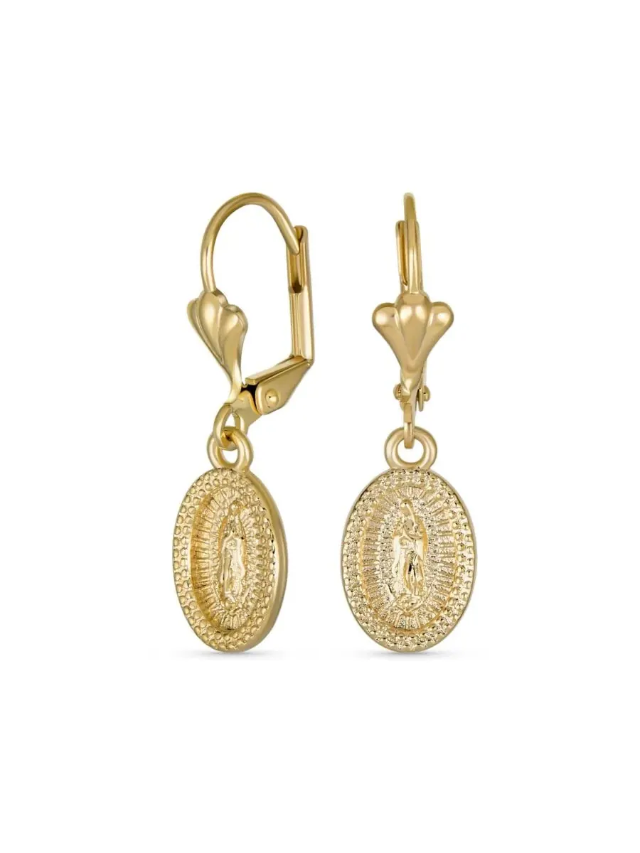 Комплект ювелирных украшений с подвеской и серьгами, модель Lady de Guadalupe Bling Jewelry — изображение 3 из 5