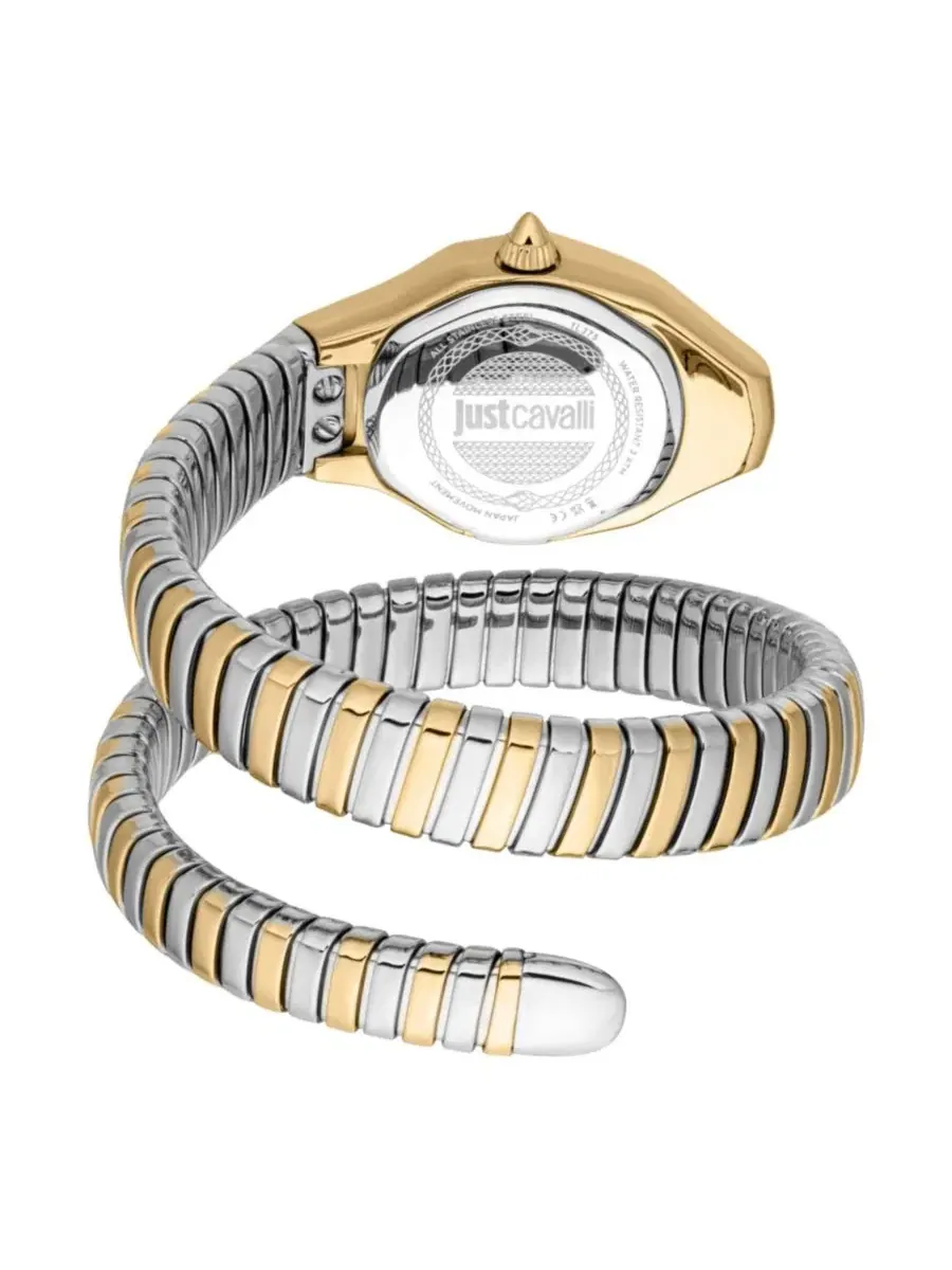 Женские часы Vivace Quartz Two Tone Stainless Steel Bracelet Just Cavalli — изображение 2 из 3, оттенок золотистый