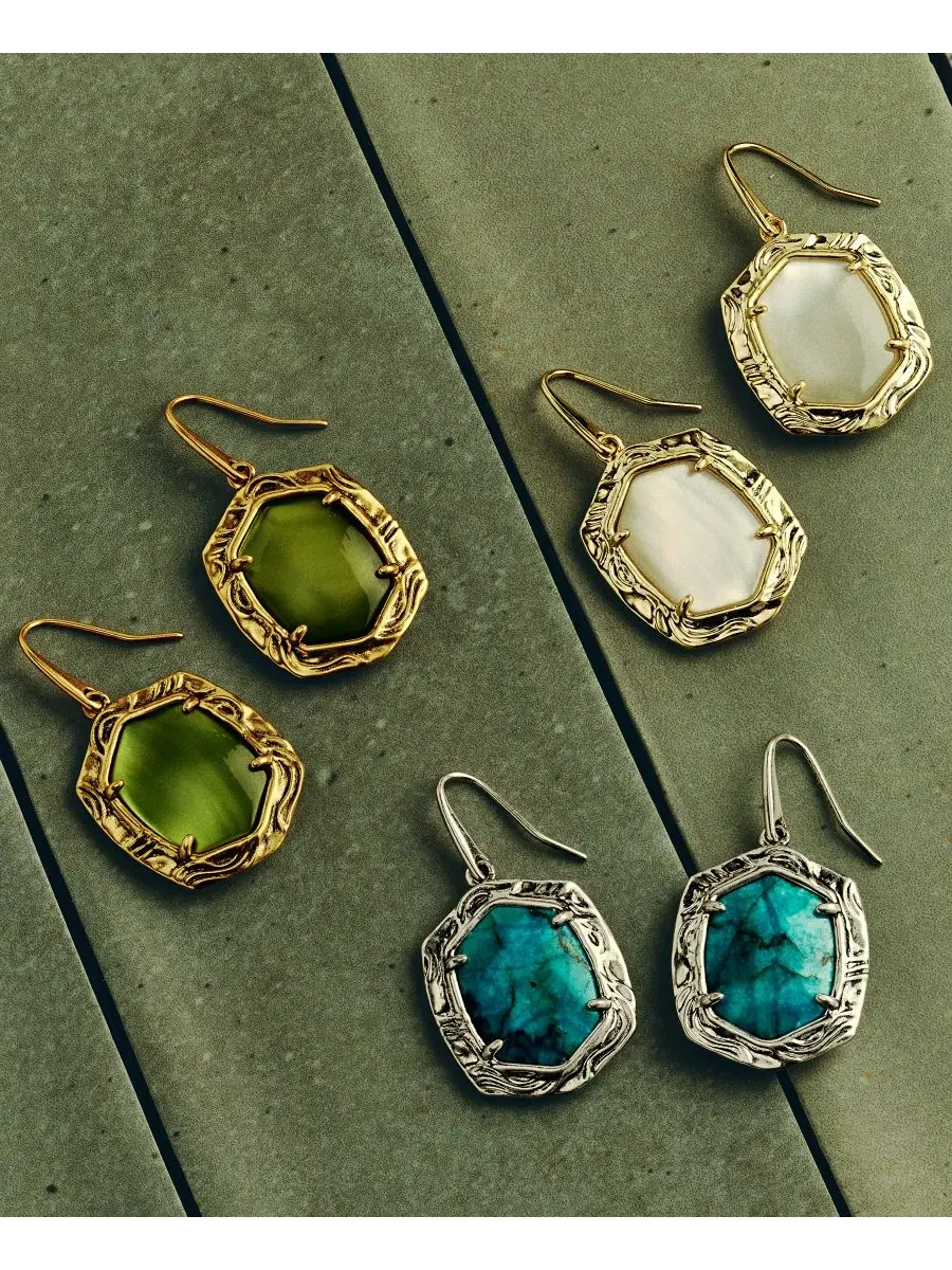 Серьги-подвески Daphne с тигровым глазом Kendra Scott — изображение 7 из 7, оттенок золотистый