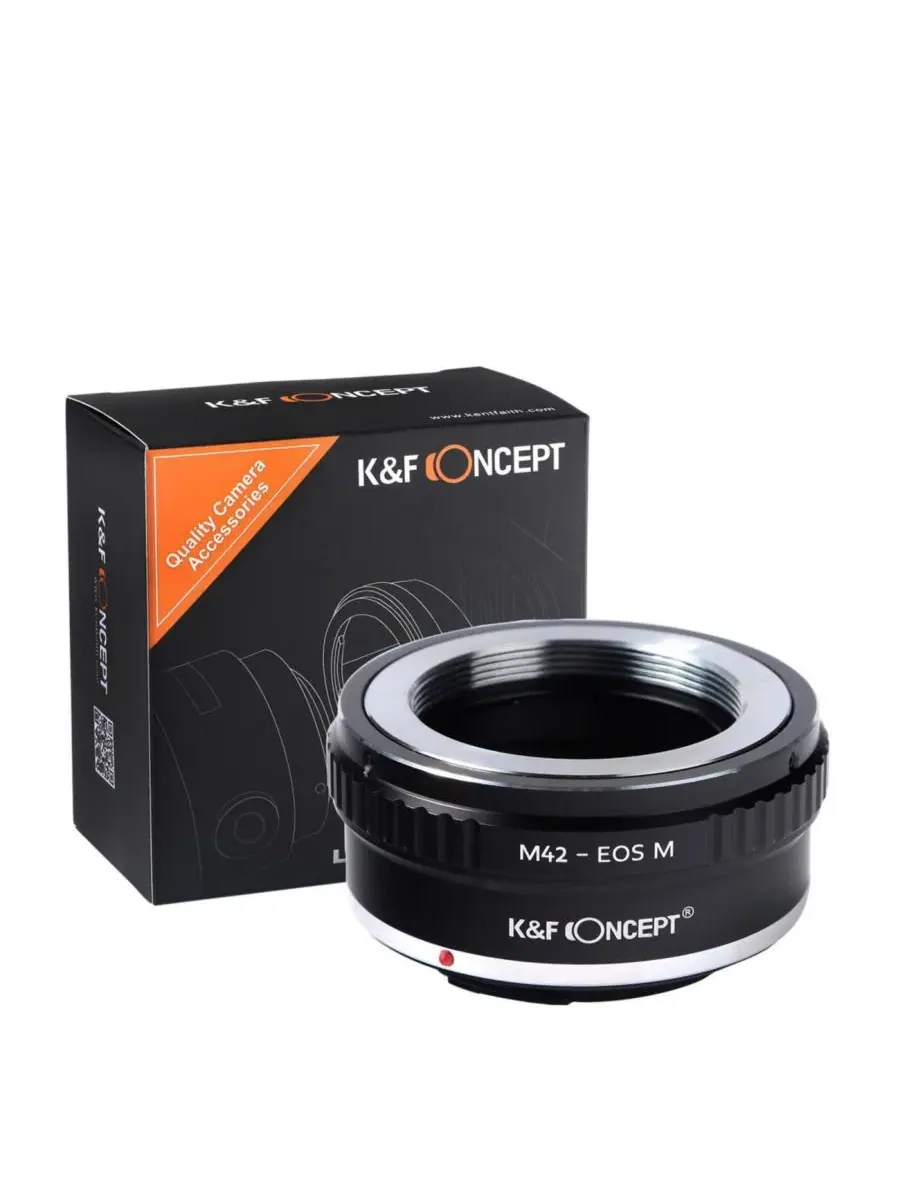 Переходник для объектива K&F Concept M42-EOS M — изображение 2 из 7, оттенок нет цвета